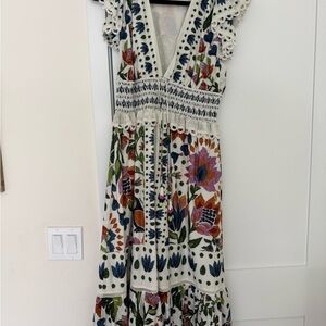 FARM Rio Multicolor Floral Midi Dress